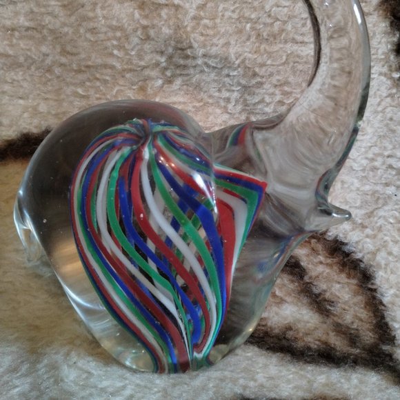 Vintage Glass Rainbow Elephant - Picture 1 of 6